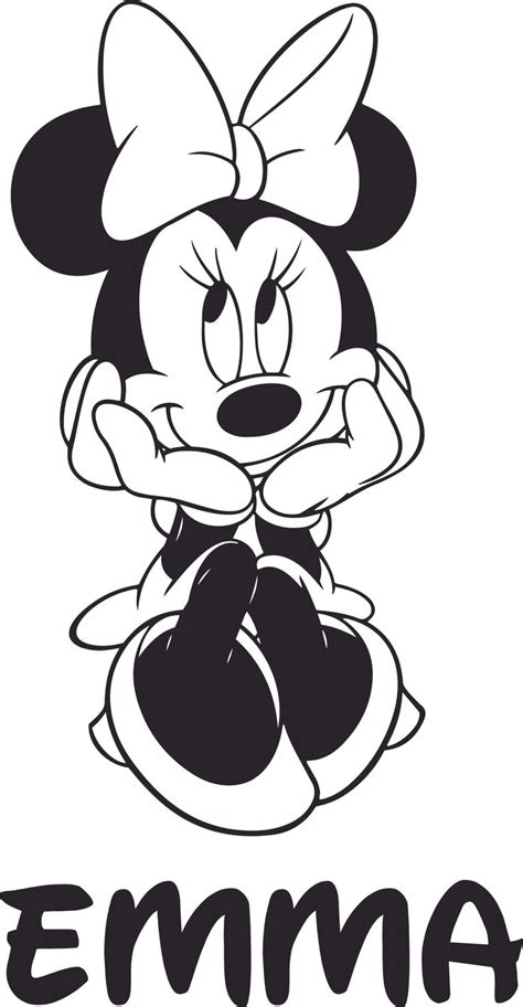 Disney Minnie Mouse Cartoon Mickey Customized Wall Decal Custom Vinyl