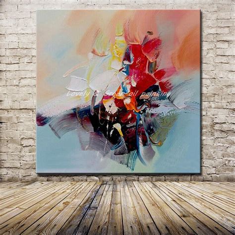 Hand Painted Abstract Design Knife Oil Paintings On Canvas Wall Art
