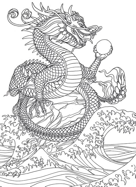 japanese dragon s coloring pages raymond robles coloring pages