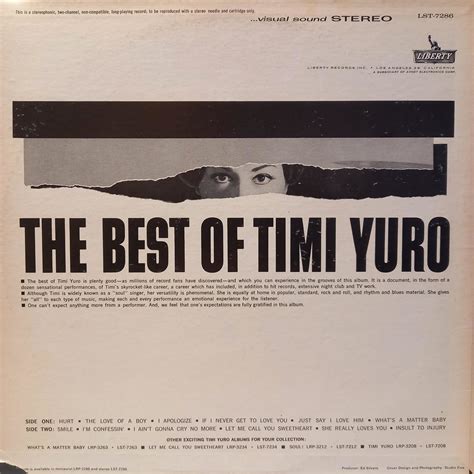 Timi Yuro The Best Of Timi Yuro Kontra Record Store