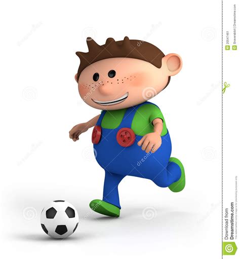 Boy Playing Soccer Stock Image Image 20547461