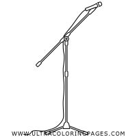 Microphone Coloring Page Ultra Coloring Pages