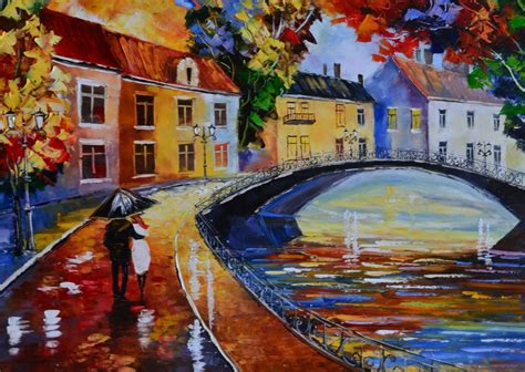 Rainy Day Painting By Daniellisogor Artmajeur