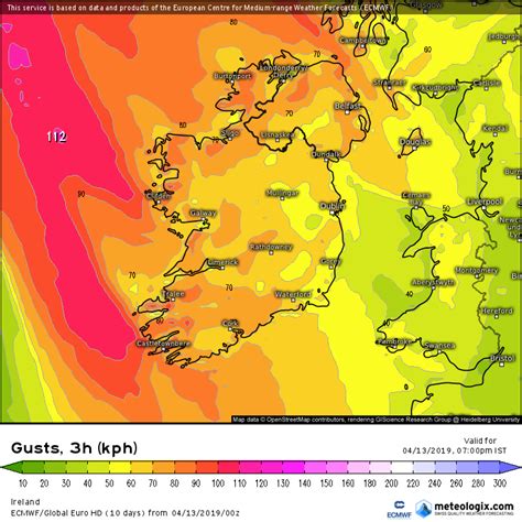 Irish Weather Forecast Met Eireann Issue Fresh Wind Warning As 100kph Gusts To Barrel In Ahead