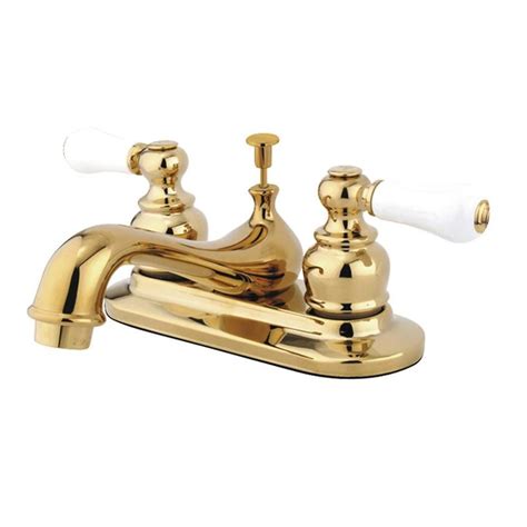 Discover the perfect sink faucet for your bathroom at vintage tub & bath. Kingston Brass Vintage Polished brass 2-Handle 4-in ...