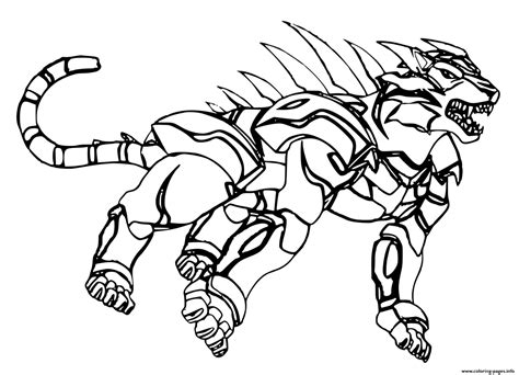 Coloriage Bakugan Drago à Imprimer Colorier Dessin Sketch Coloring Page