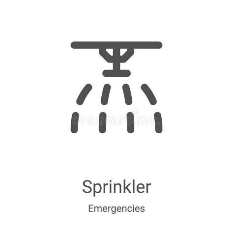 Sprinkler Icon Vector From Agriculture Collection Thin Line Sprinkler