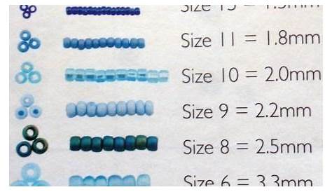 Bead Size Chart* | Beaded jewelry patterns, Seed bead tutorial, Bead