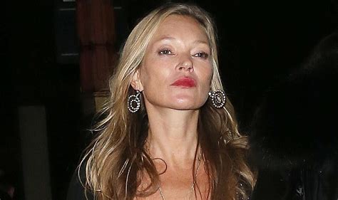 Kate Moss 48 Suffers Wardrobe Malfunction In Sheer Low Cut Gown After Partying Until 3am