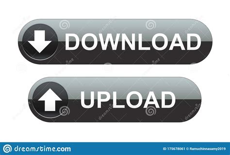 Download Upload Buttons Stock Illustration Illustration Of File