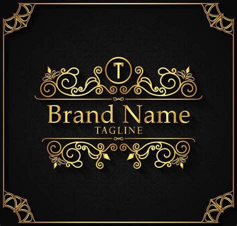 Premium Vector Luxury Logo Template Flourishes Calligraphy Elegant