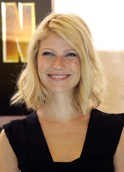 Long Bob Hairstyle With Casual Half Done Twists Gwyneth Paltrows Hairstyle Hairstyles Weekly