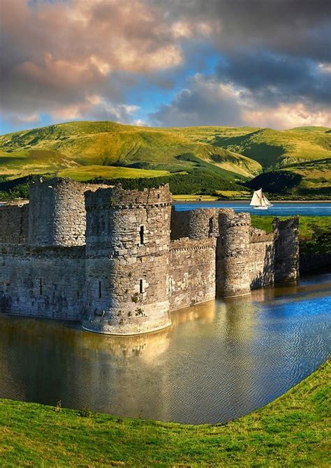 Beaumaris Castle Built In 1284 Anglesey Island Wales Beaumaris