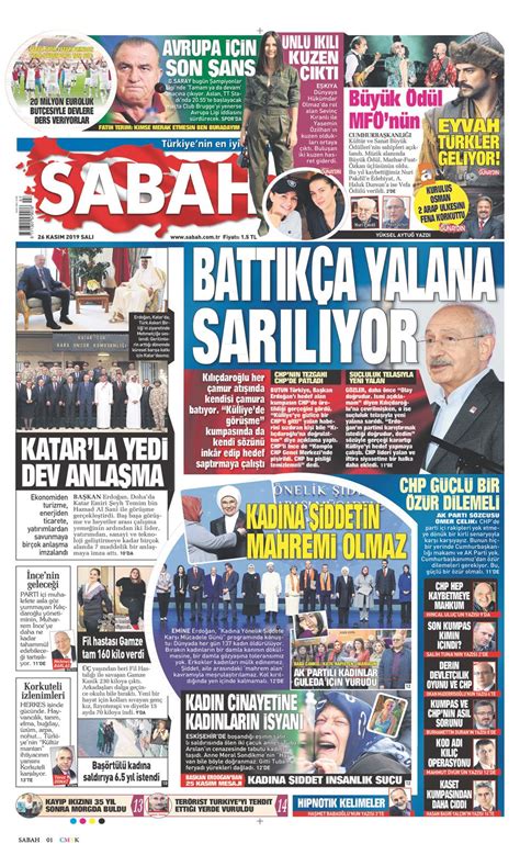 Cadangan takwim kejohanan mssd, mssbt, mss sabah dan takwim kejohanan mssm 2019. 23 Eylül 2020 Çarşamba - Sabah gazetesi manşet