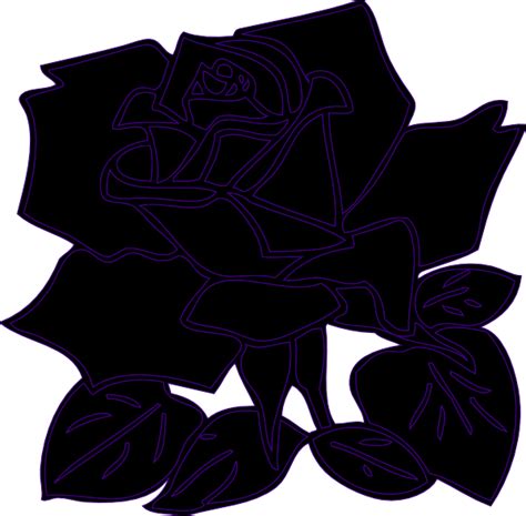 Black Rose Clip Art At Vector Clip Art Online Royalty Free