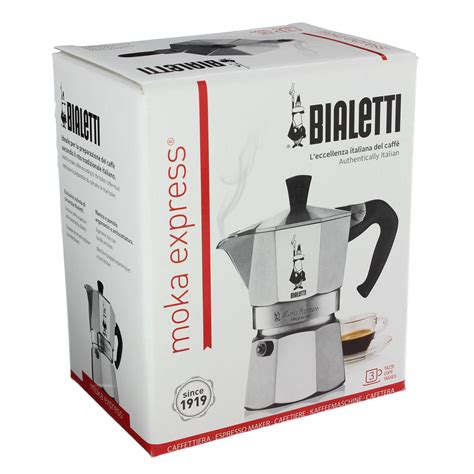 Bialetti 3 Cup Moka Express Stovetop Espresso Coffee Maker Pot Home