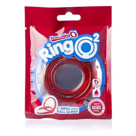 Screaming O Ringo 2 Red C Ring With Ball Sling On Midnight Boutique Lingerie Online