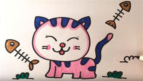 Cara Menggambar Kucing Dengan Mudah