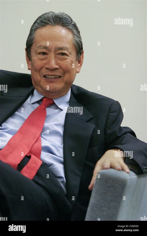Nobuyuki Idei President Of Sony Corporation In His Boardroom Tokyo