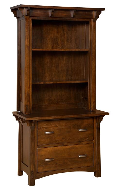 Augustana Lateral File Bookcase Combo Countryside Amish Furniture