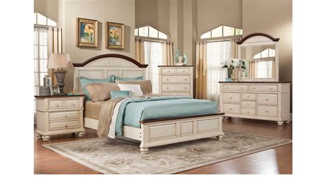 Queen size white bedroom sets : Berkshire Lake White 5 Pc Queen Panel Bedroom - Casual