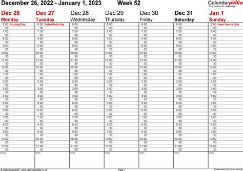 2023 Daily Planner Calendar Template Free Printable Templates