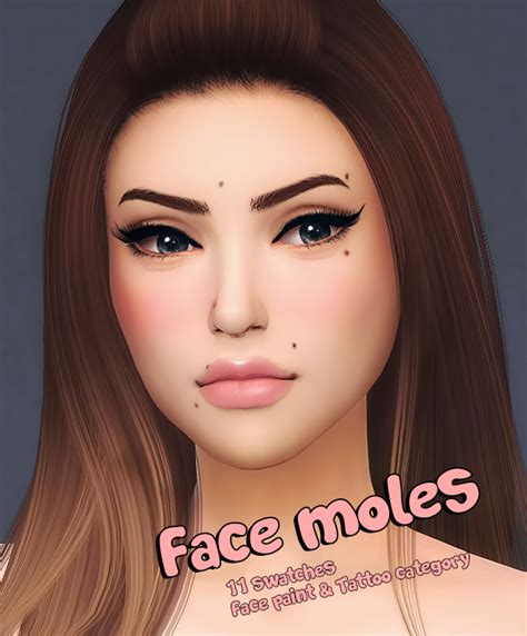 Face Moles Fm01• 11 Swatches • Toddler Elder • Custom Thumbnail • For