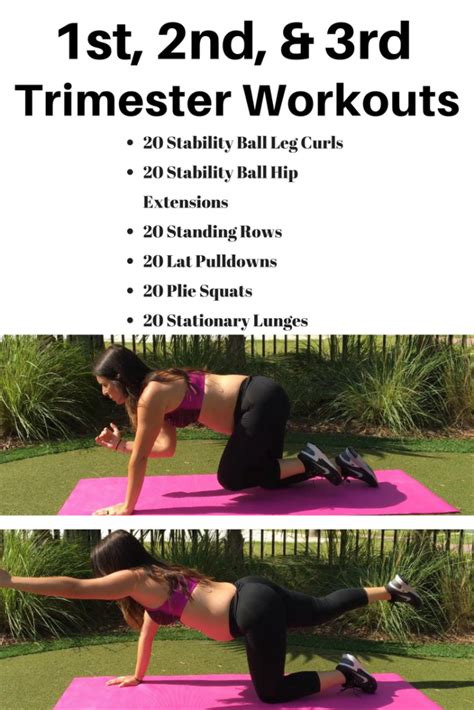 Pregnancy Workout For Every Trimester Michelle Marie Fit