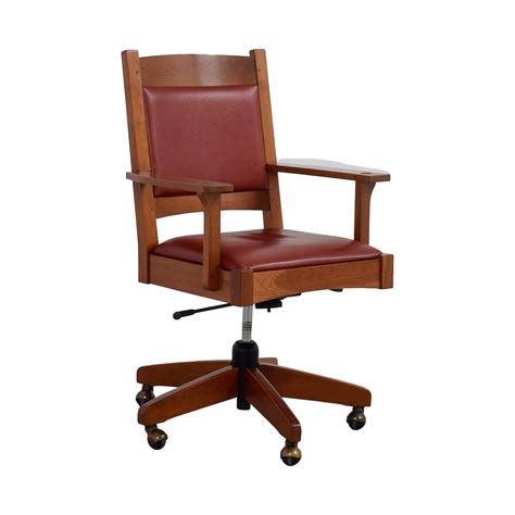 Red desk chair, modern ergonomic office chair, with good quality and cheap price, china office furniture manufacturer and supplier. 76% OFF - Stickley Furniture Stickley Furniture Red ...
