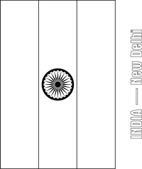 India flag coloring page | Download Free India flag coloring page for