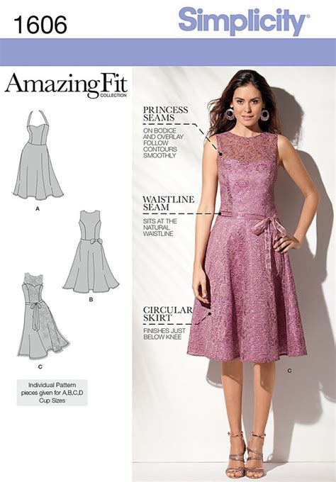 Simplicity 1606 Dress Sewing Patterns Dress Patterns Fitted Dress