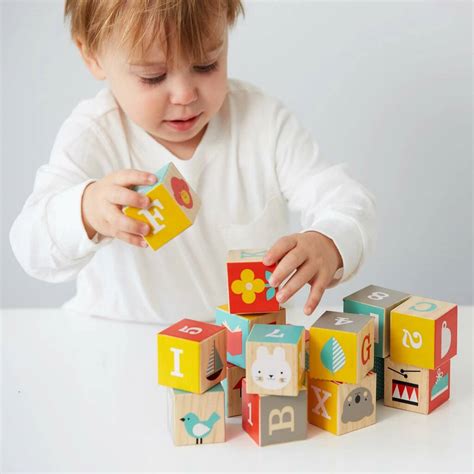 Colourful Wooden Stacking Blocks By Little Baby Company