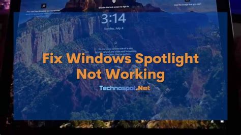 Fix Spotlight Not Working On Windows 1110