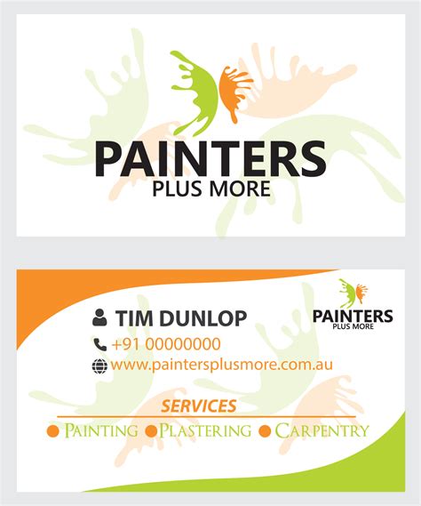 Business Cards For Painters Home Design Ideas