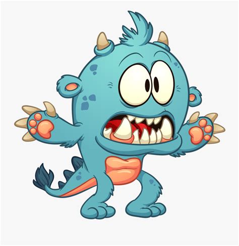 Scary Cartoon Monsters Png Free Transparent Clipart Clipartkey