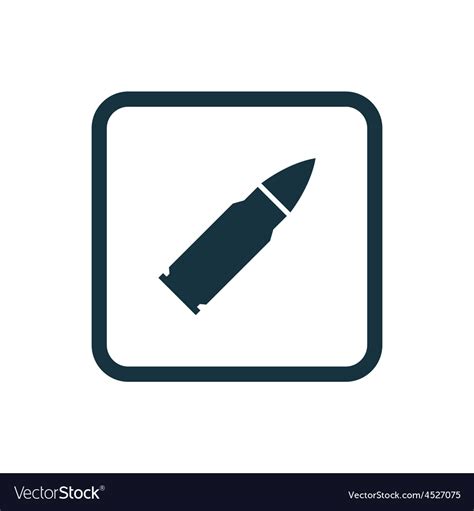 Bullet Icon Rounded Squares Button Royalty Free Vector Image