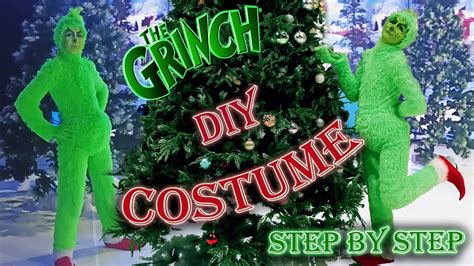 Diy How To Make Grinch Costume Part 2 Step By Step Youtube