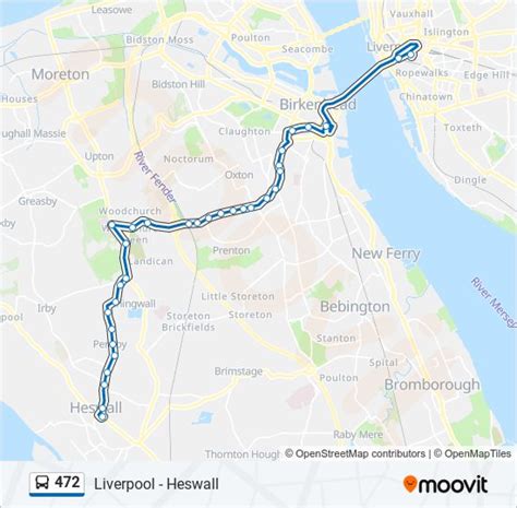 472 Route Schedules Stops And Maps Heswall Updated