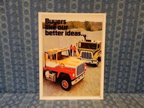 1974 Ford Heavy Duty Truck Original Sales Brochure W Series And L Series