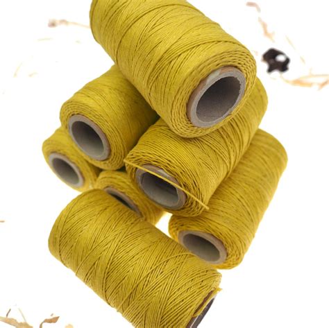 Green Grass Linen Thread Unwaxed Linen String Natural Warp Thread
