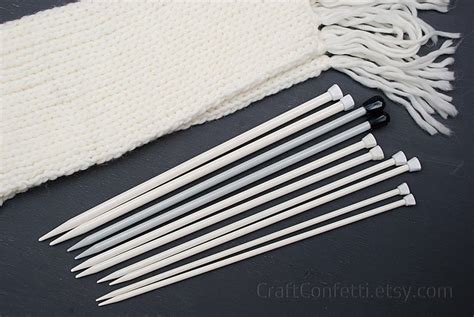 Aluminum Knitting Needles 6 7 8 9 10mm Lightweight Single Etsy