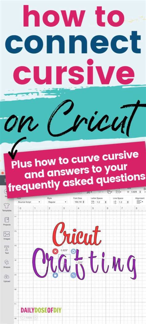 How To Connect Cursive Letters On Cricut Daily Dose Of Diy