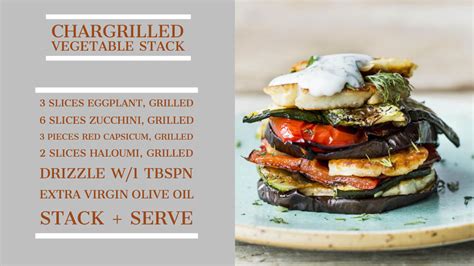 Chargrilled Vege Stack Recipe Fuel Personal Transformations