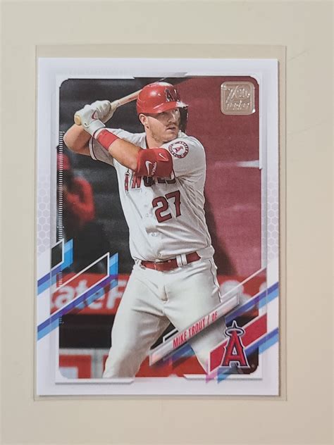 2021 Topps Mike Trout Baseball Card Etsy