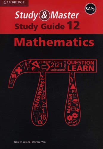 Study And Master Mathematics Study Guide Grade 12 English Paperback