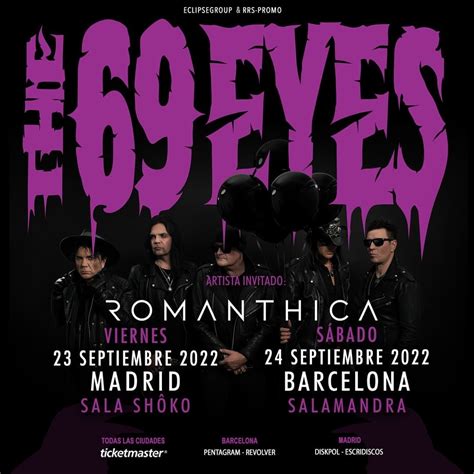 The 69 Eyes Romanthica Shôko Madrid Club Conciertos Y Eventos