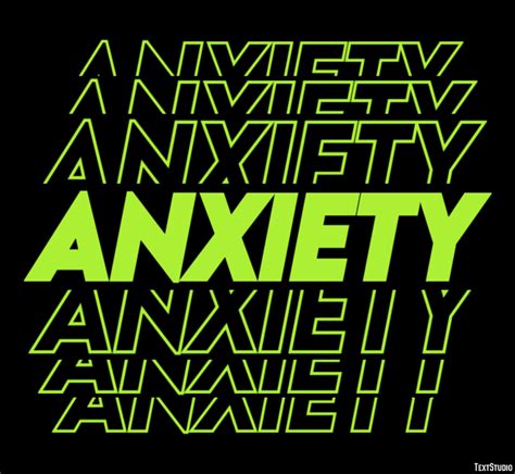 Anxiety Text Effect And Logo Design Word
