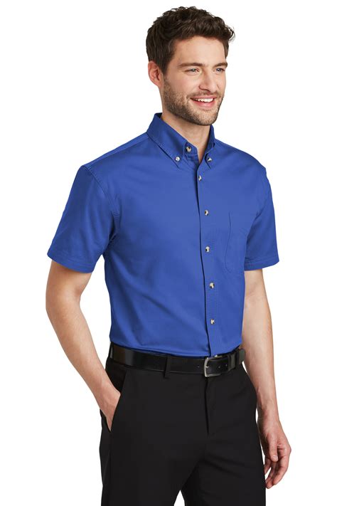 Port Authority® Short Sleeve Twill Shirt | Cotton | Woven Shirts | Port ...