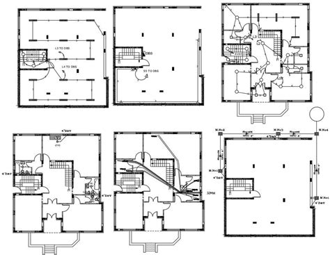 2 Bhk Bungalow House Floor Plan Autocad Drawing Cadbull