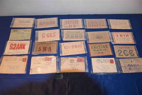 Lot 199 Qsl Ham Radio Cards 1920s 1930s Paradise Estate Sales